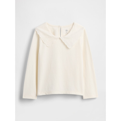 K2W HEART COLLAR TOP IVORY FROST