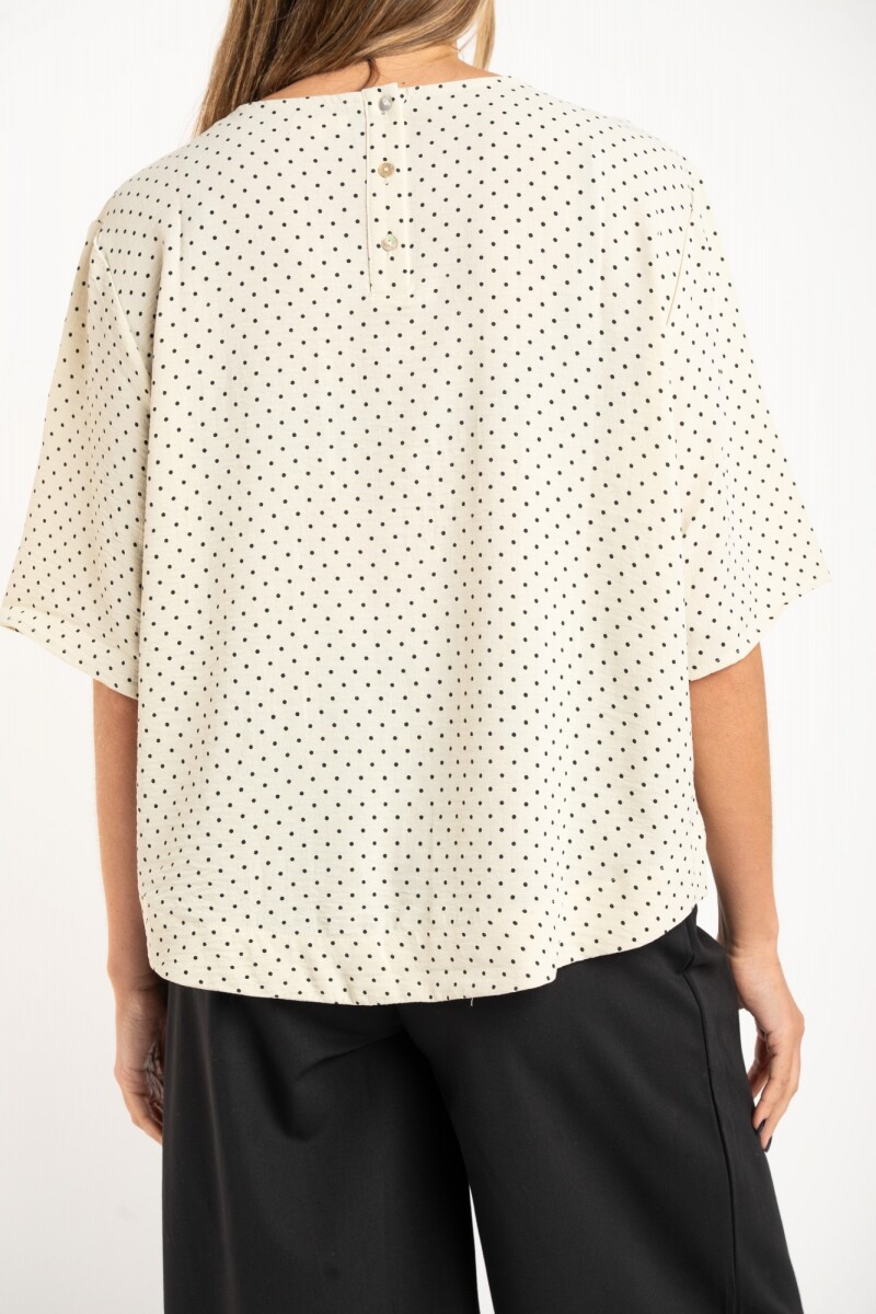 Blusa Estampada Crudo