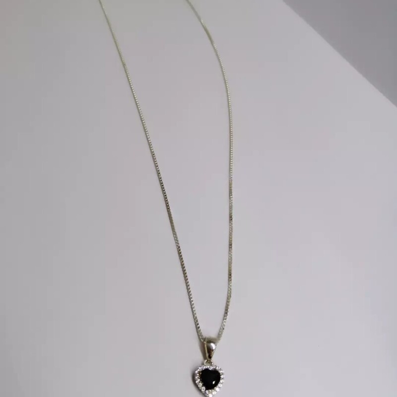 Cadena y colgante plata con corazon Cadena y colgante plata con corazon