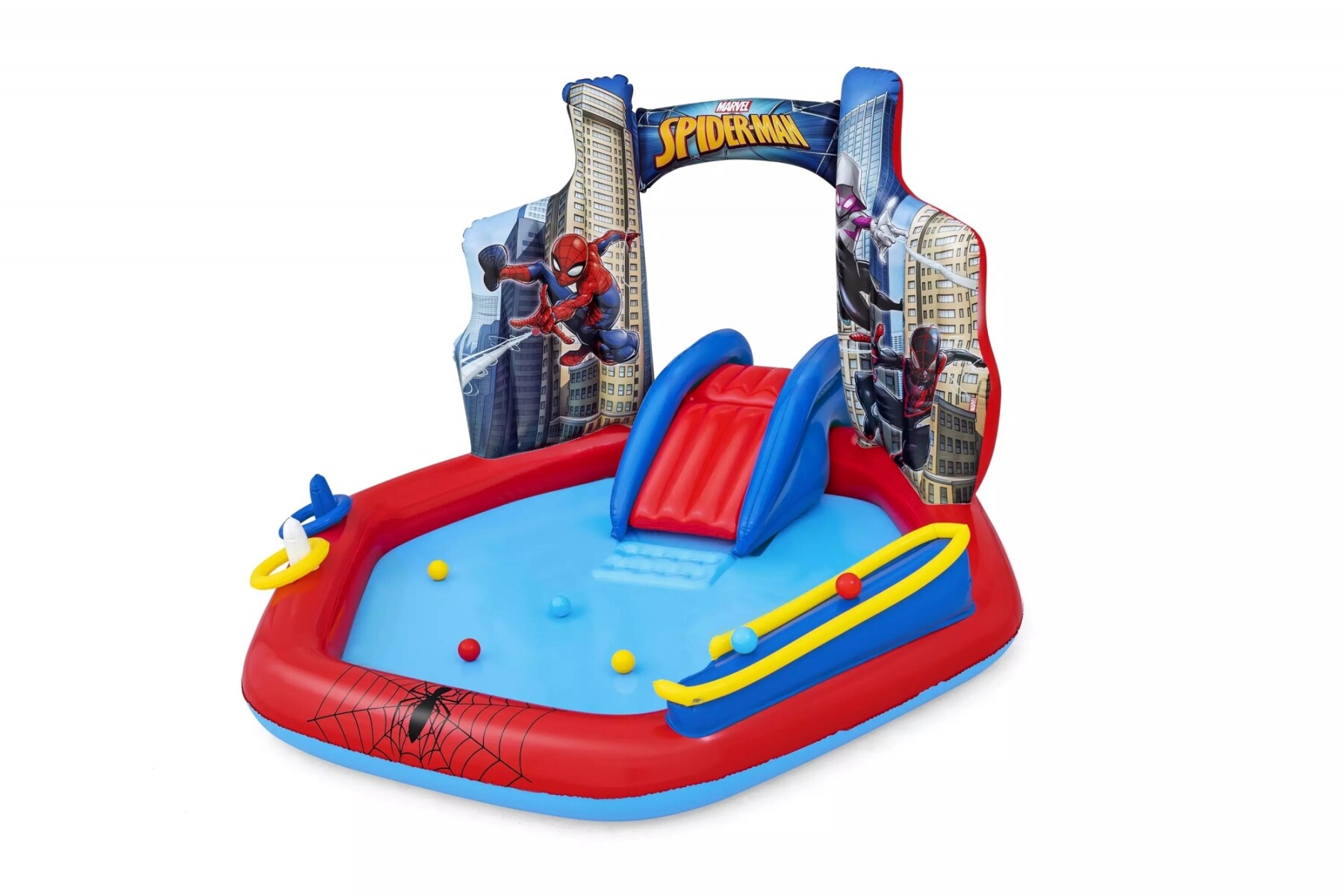 Piscina Bestway Centro de Juegos Spider Man 211x206x127cm 165 Lts 98793 