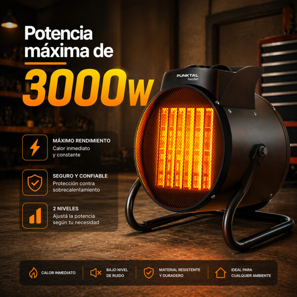 Cañon Calefactor Punktal 3000w Pk-4400 CAÑON CALEFACTOR PUNKTAL PK-4400 CF