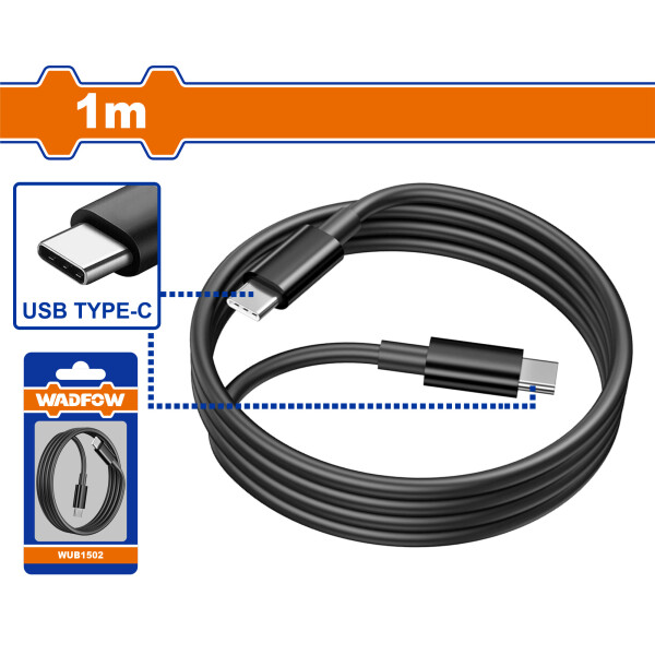 CABLE USD C A USB C 1M WUB1502 WADFOW CABLE USD C A USB C 1M WUB1502 WADFOW