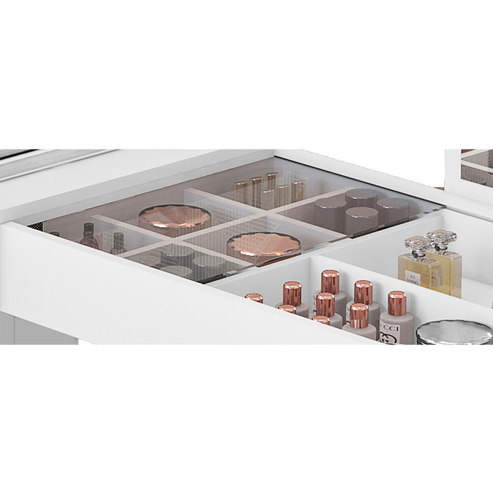 TOCADOR MDP BLANCO CRYSTAL