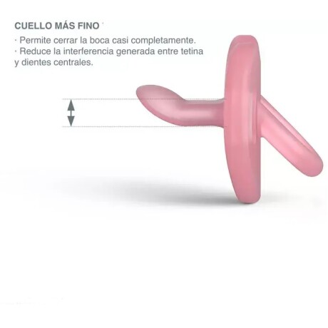 Chupetes Silicona smoothie Tetina anatomica 0-6m rosa