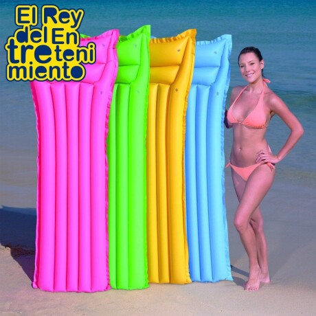 Colchoneta Inflable Bestway 183cm P/ Piscina + Parche Colchoneta Inflable Bestway 183cm P/ Piscina + Parche