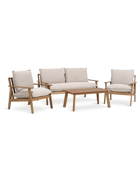 Set jardín RYDDET 4,5 plazas madera dura Set jardín RYDDET 4,5 plazas madera dura