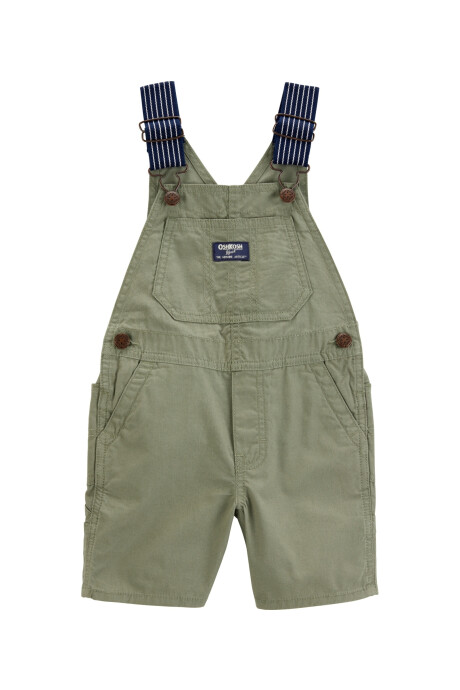 Enterito corto de algodón, verde Sin color