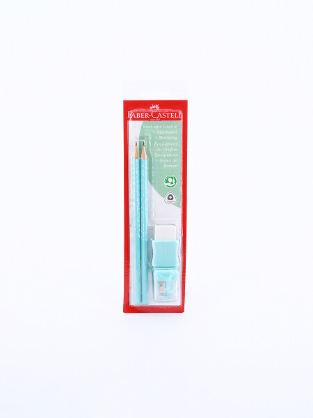 BLISTER SET ESCOLAR TONOS PASTEL CELESTE