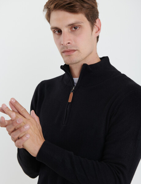 470415 SWEATER MEDIO CIERRE HARRINGTON URBAN Negro