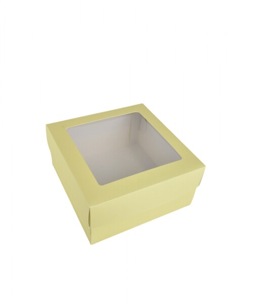 Caja flexi 51 20x20x9,5 c/visor. AMARILLO PASTEL