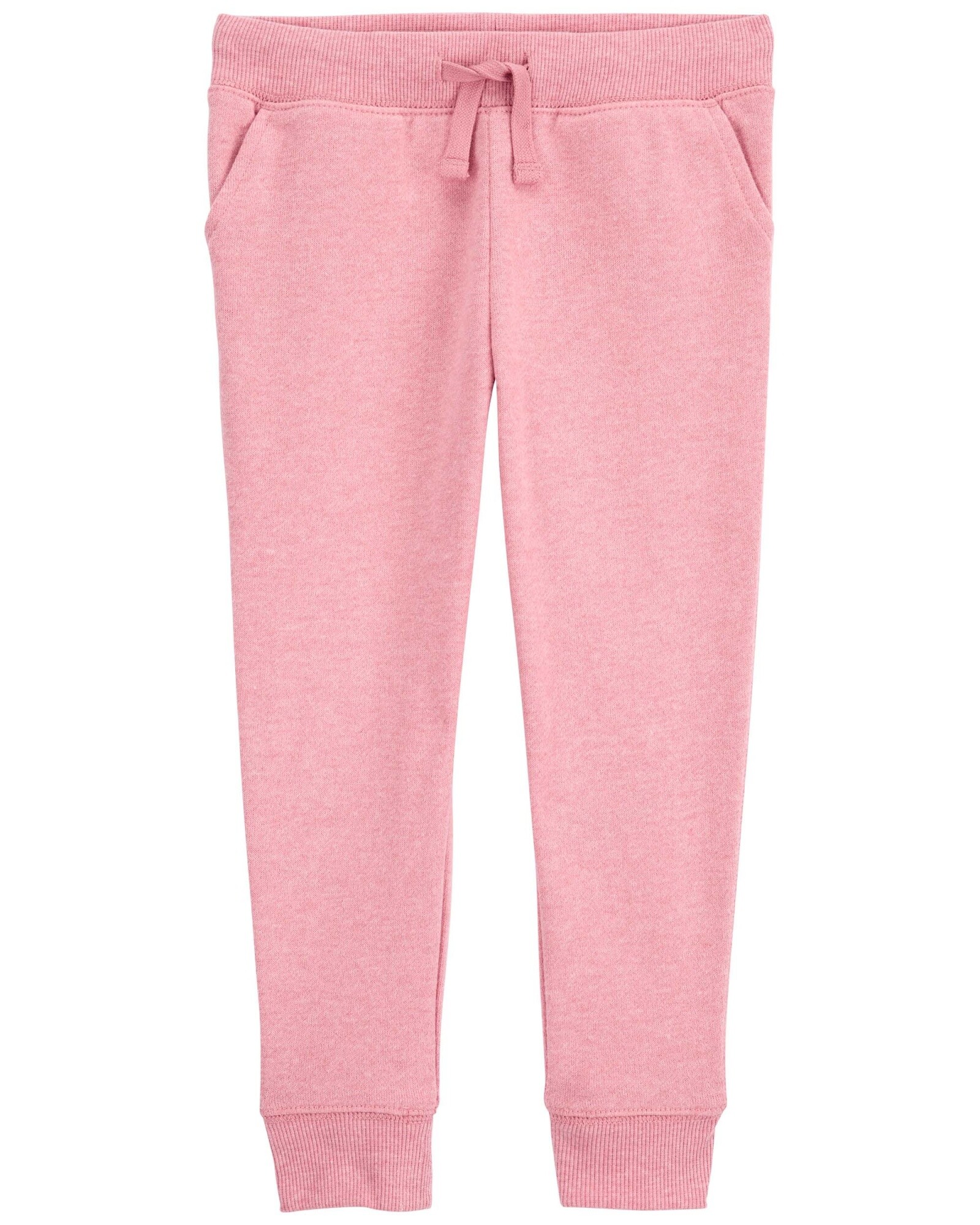 Pantalón deportivo de algodón, rosado. Talles 2-5T Sin color