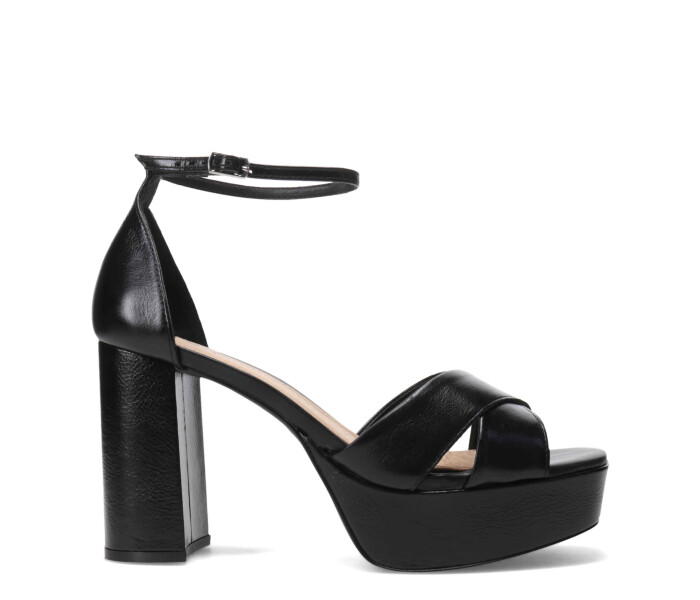 Sandalia Taco Preto