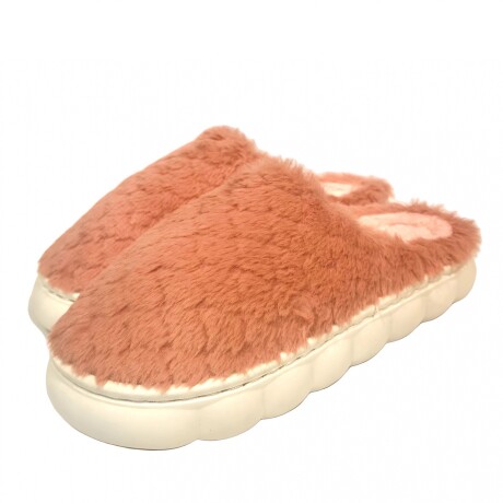 Pantufla de Felpa Super Abrigadas Antideslizante Unisex Rosa Oscuro