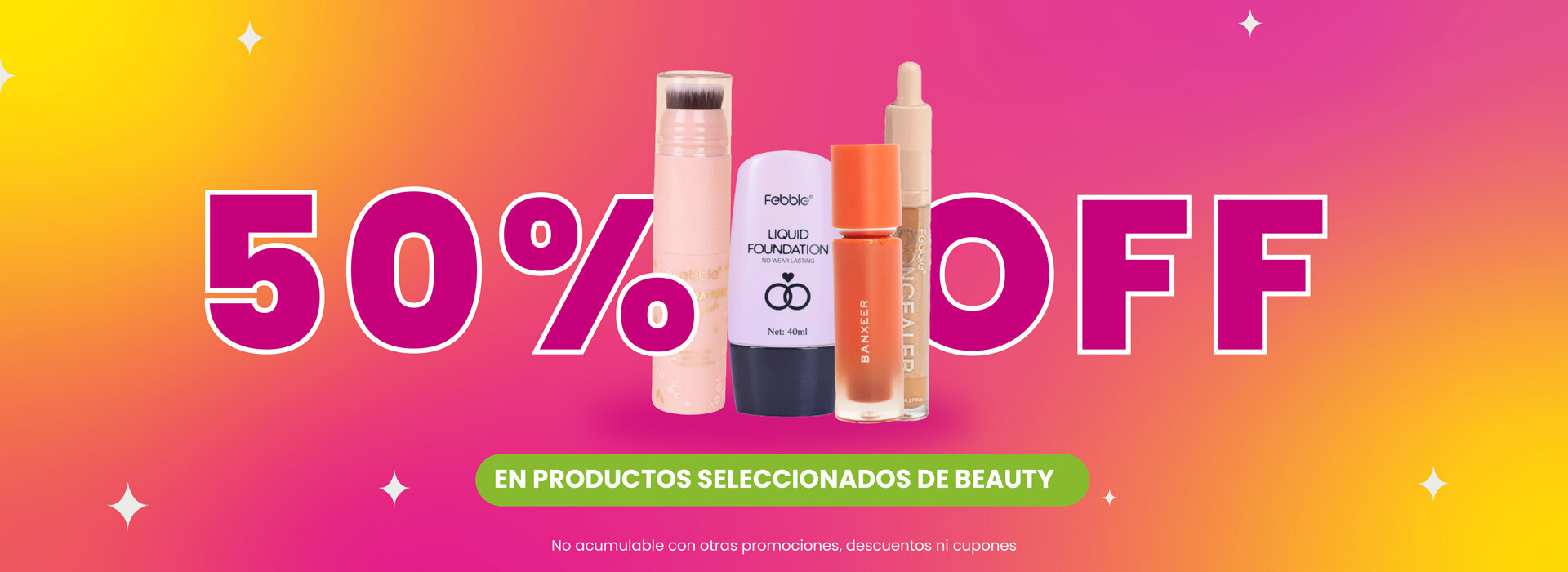 Maquillaje 50% OFF