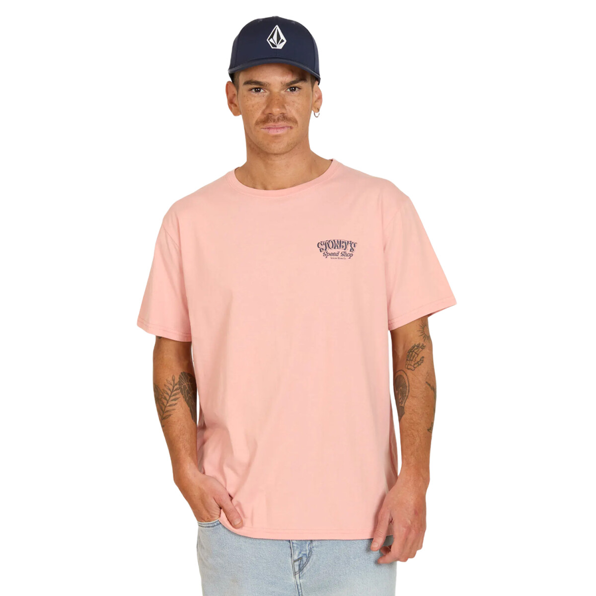 Remera Volcom Abg Static - Rosa 