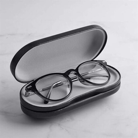 Estuche doble para lentes de armazón Negro