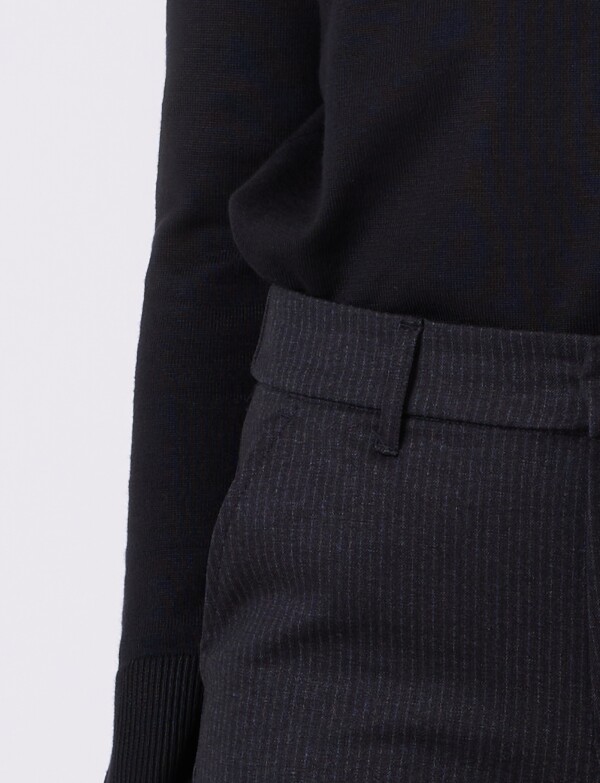 Pantalon Recto & Tiro Alto NEGRO/GRIS
