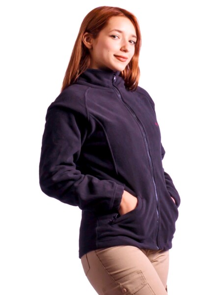 Campera Micropolar Dama Azul