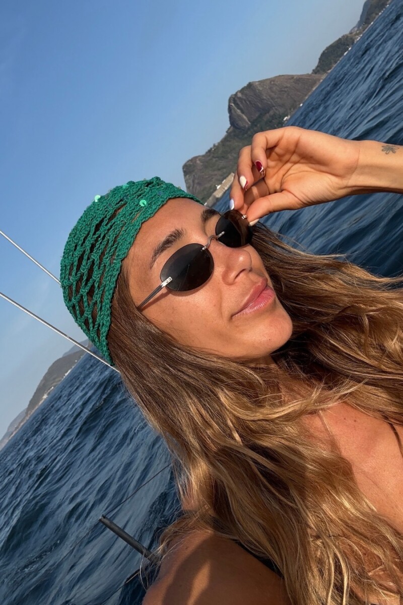 Crochet cap Verde