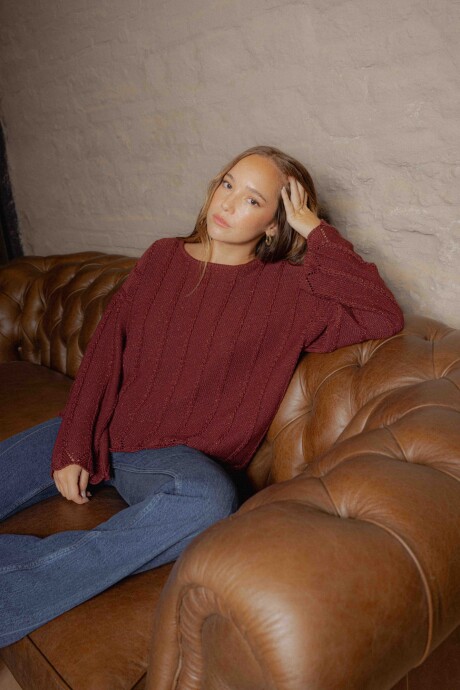 Sweater Calia Bordó