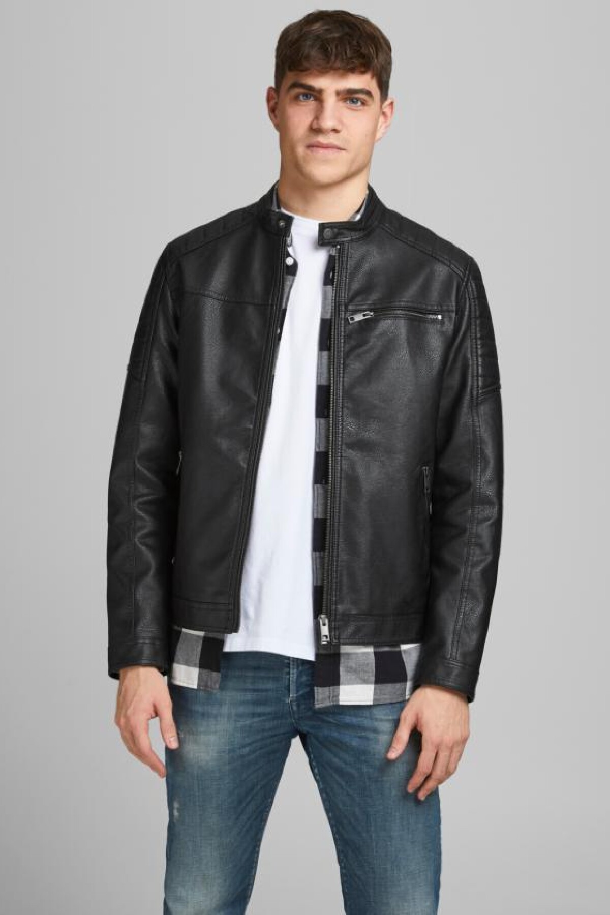 Jack & jones Chaqueta Rocky Gamuza Falsa Marrón