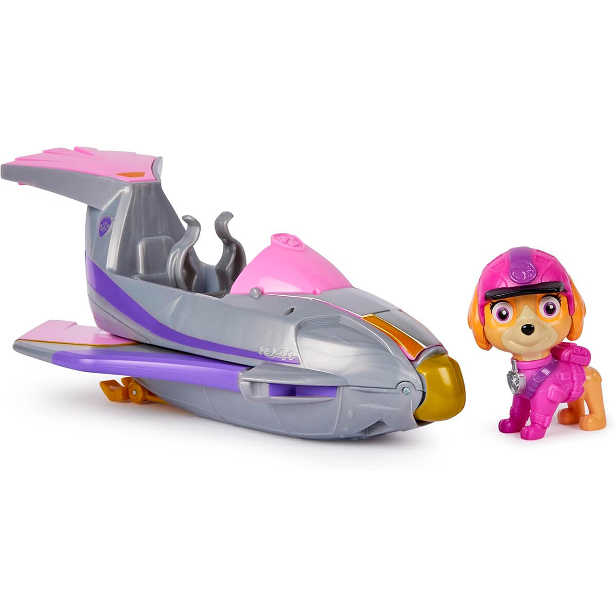 Paw Patrol Vehículo De Rescate Aqua Pups 23cm + Figura - Sky 