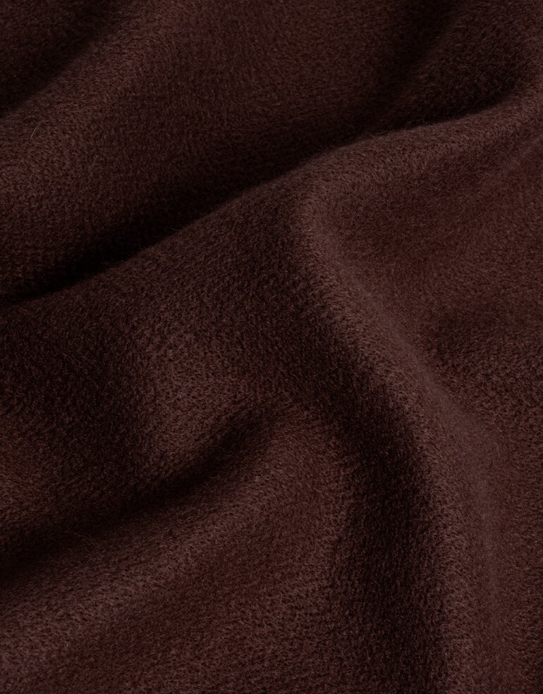 Bufandas Bufanda Con Flecos - Marron Chocolate