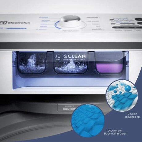 lavarropas electrolux auto calentamiento 14kg WHITE