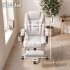 Silla Oficina Sillon Escritorio Ejecutiva Ergonomica Cuero con apoyapies IMBACK Color Blanco Silla Oficina Sillon Escritorio Ejecutiva Ergonomica Cuero con apoyapies IMBACK Color Blanco