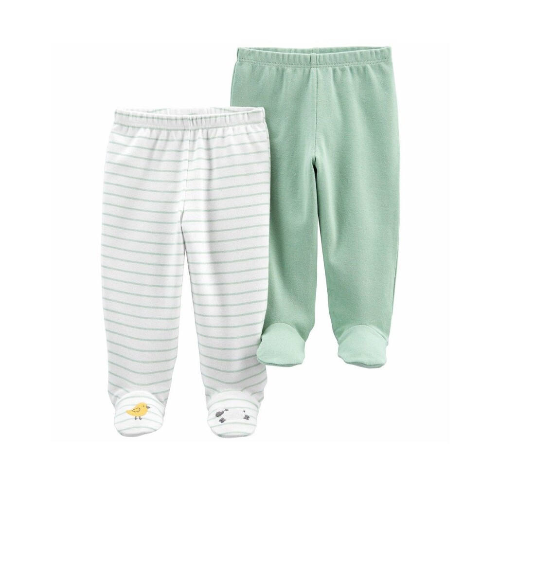 Set de Peleles Algodón Carters x2 RN - Verde 