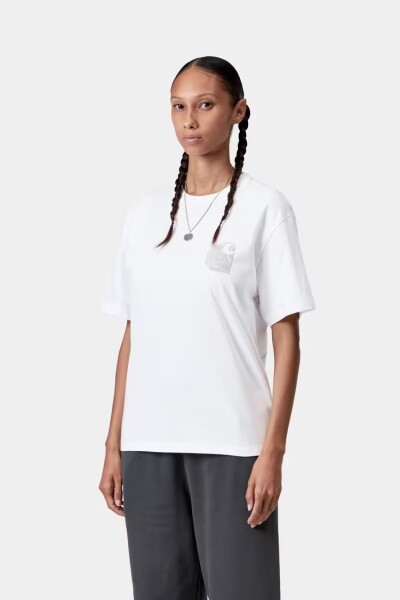 W' S/S OKNICEOK T-SHIRT Blanco