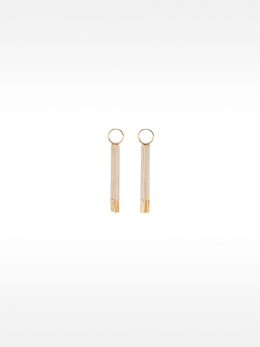 Pendientes Largos Cadenas - dorado 