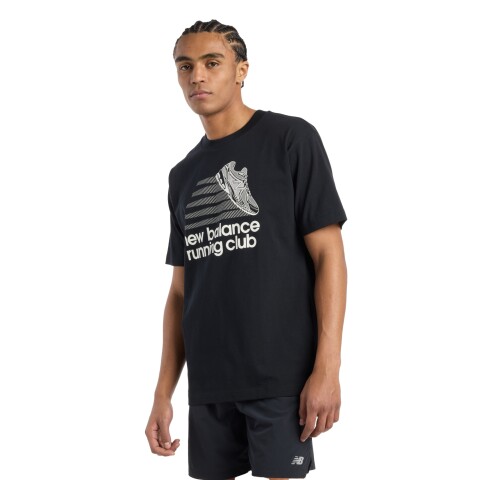 Remera New Balance de Hombre - Athletics Running - MT51909BK BLACK