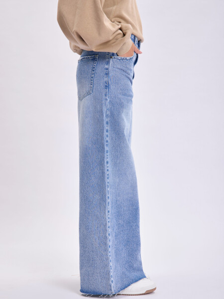 Pantalón jean extra wide Azul Medio