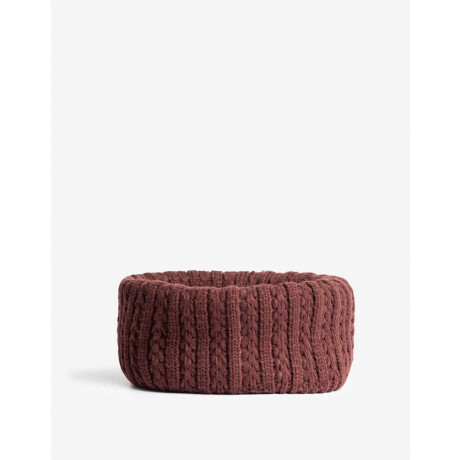 Cuello Tejido Marron Chocolate