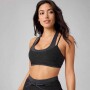 Bra Heatherflex Principal Low Impact Bra Mujer Black Heather/midnight
