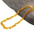 Collar ambar piedra irregular amarillo