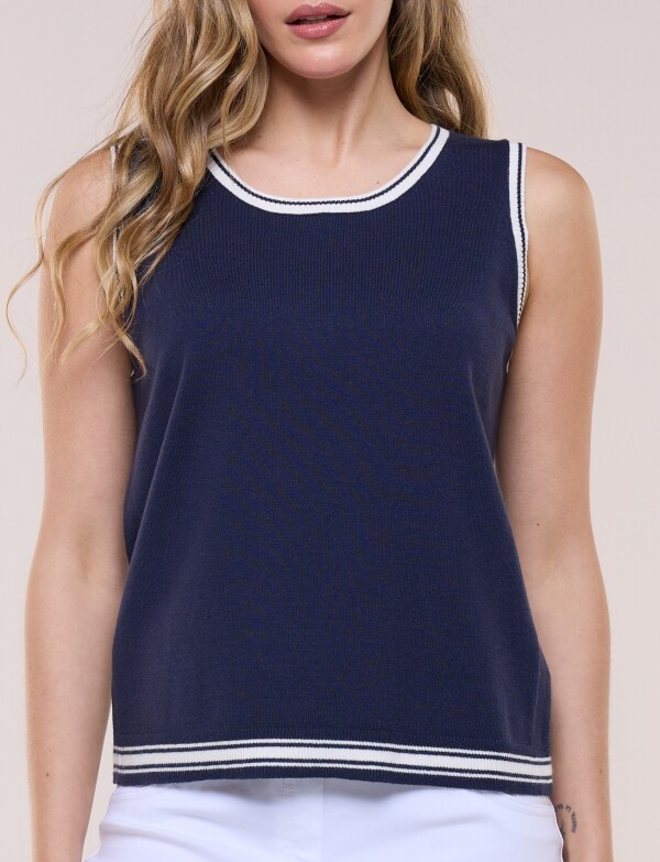 Musculosa Tejida AZUL