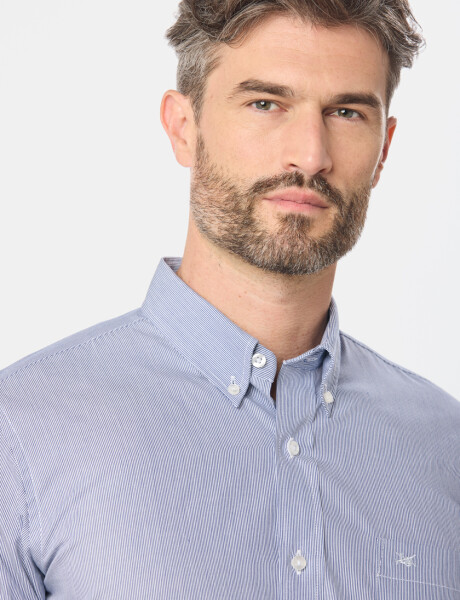 CAMISA SPORT A RAYAS Azul