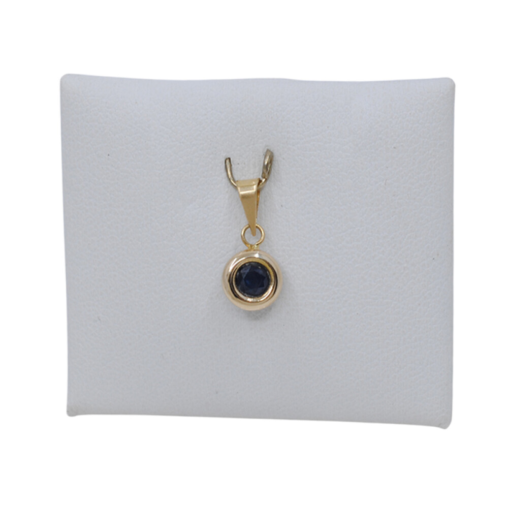 Colgante en oro 18k amarillo y zafiro Colgante en oro 18k amarillo y zafiro