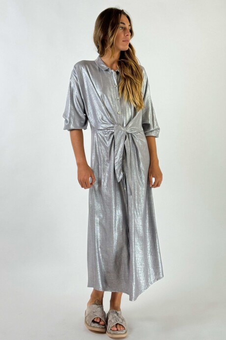 VESTIDO COGNAC Plateado