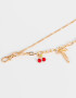 Llavero Metal Llavero Y Charm De Cadena Con Multidijes - Dorado