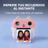 Cámara Fotos Infantil Impresión Instantánea Niños + 2 Rollos Color Rosa Claro