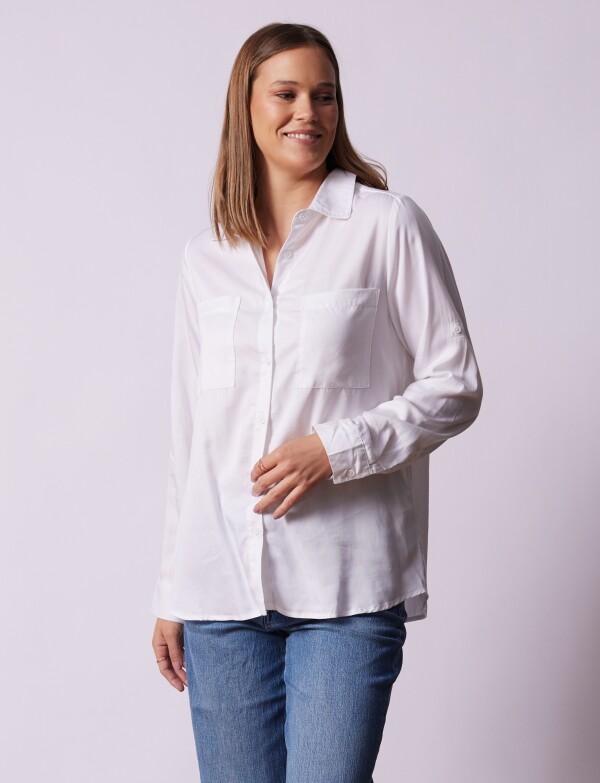 Camisa Bolsillos BLANCO