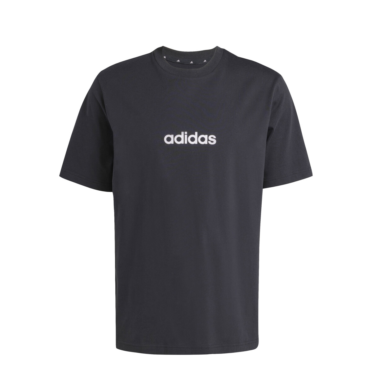 Remera de Hombre Adidas M Lin SJ - Negro - Blanco 