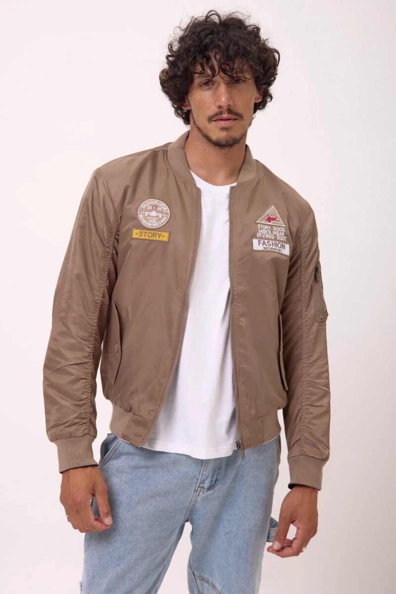 Aviadora Reversible - Marrón claro 