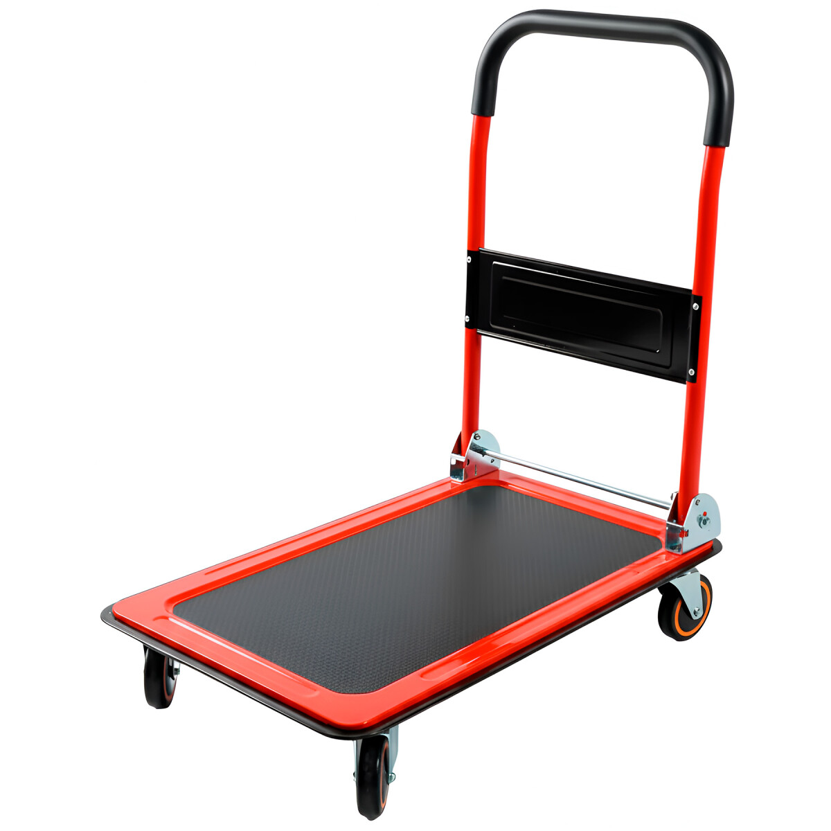 Carro Carrito Carga Plegable Plataforma Ruedas 150 Kg - Negro 1 