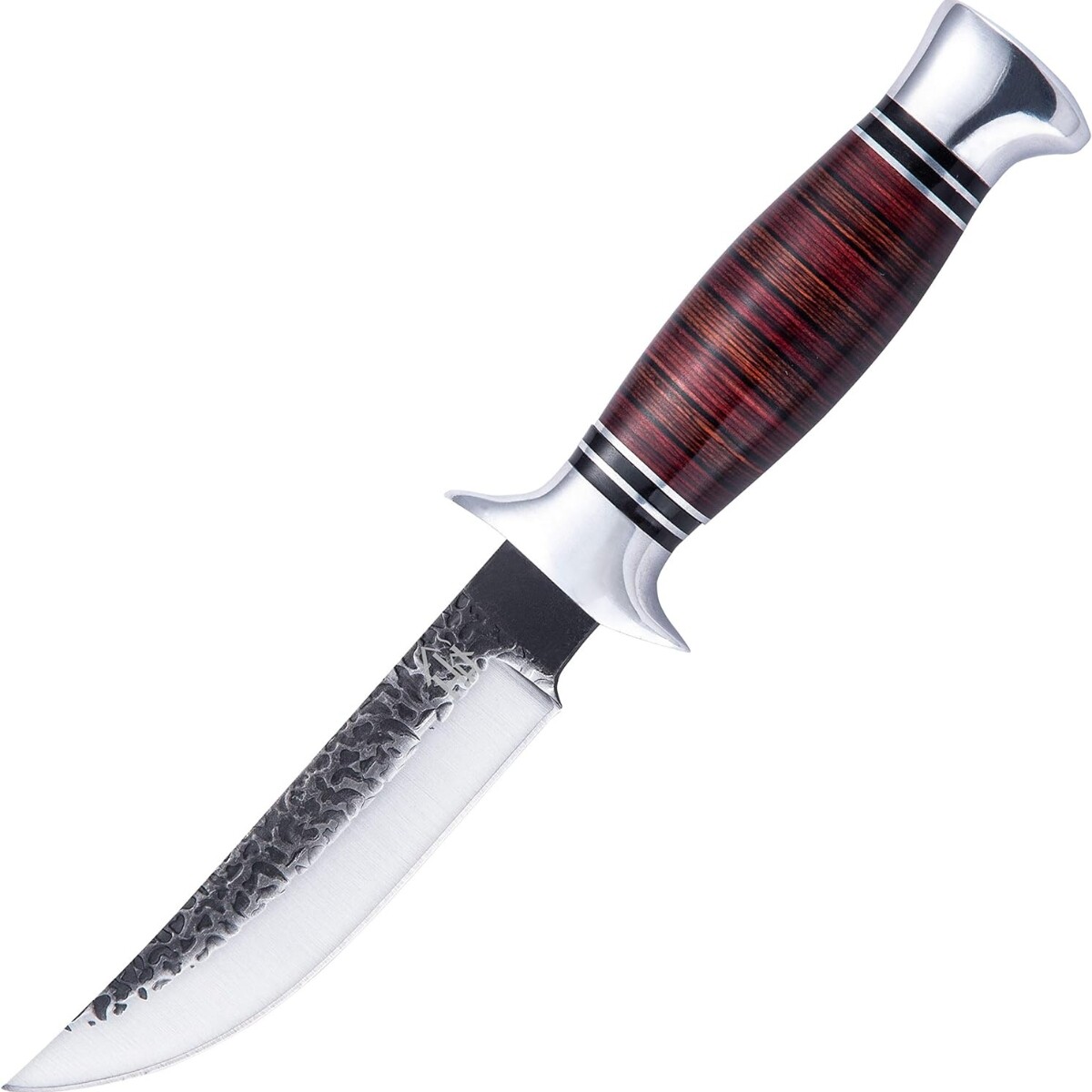 Cuchillo deportivo Bushcraft con mango de pakka 