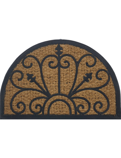 FELPUDO COCO/GOMA SEMICIRCULO 40x60CM H1CM ARABESCO FELPUDO COCO/GOMA SEMICIRCULO 40x60CM H1CM ARABESCO
