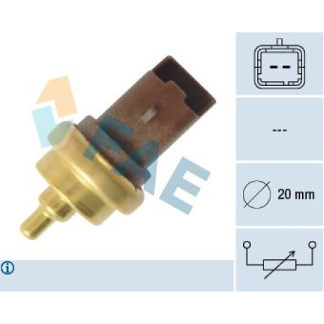 BULBO INTERRUPTOR CITROEN - PEUGEOT SENSOR TEMPERATURA MARRON 307 308 FAE BULBO INTERRUPTOR CITROEN - PEUGEOT SENSOR TEMPERATURA MARRON 307 308 FAE